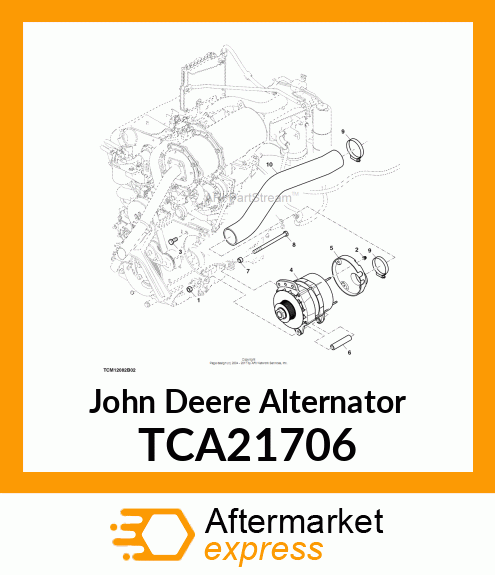 ALTERNATOR, 48V TCA21706