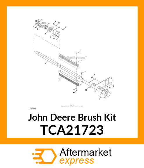 BRUSH, TC125 (SERVICE SET OF 4) TCA21723