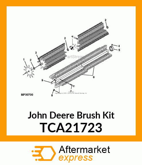 BRUSH, TC125 (SERVICE SET OF 4) TCA21723