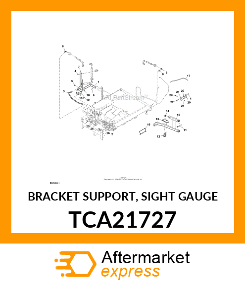 BRACKET SUPPORT, SIGHT GAUGE TCA21727
