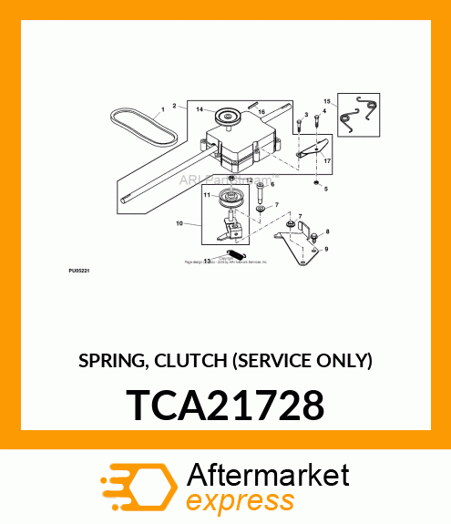 SPRING, CLUTCH (SERVICE ONLY) TCA21728