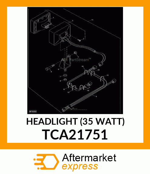 HEADLIGHT (35 WATT) TCA21751