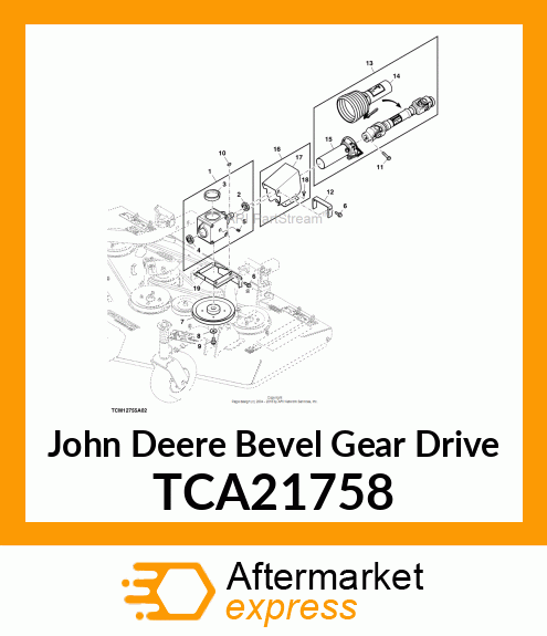 GEARBOX, 62 MOWER DRIVE FM TCA21758