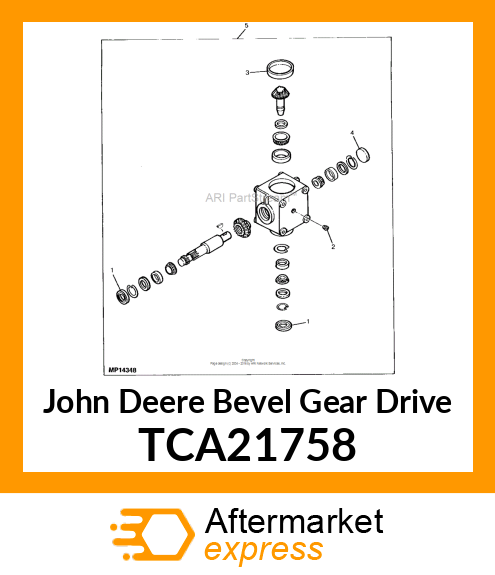 GEARBOX, 62 MOWER DRIVE FM TCA21758