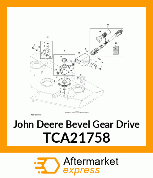 GEARBOX, 62 MOWER DRIVE FM TCA21758