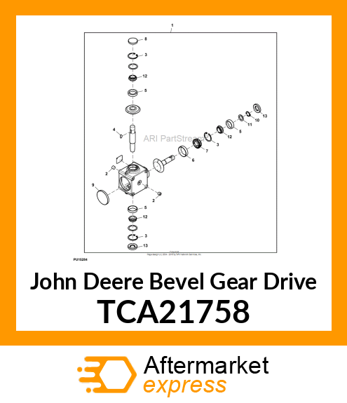 GEARBOX, 62 MOWER DRIVE FM TCA21758