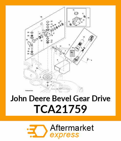 Spare part TCA21759 + BEVEL GEAR DRIVE