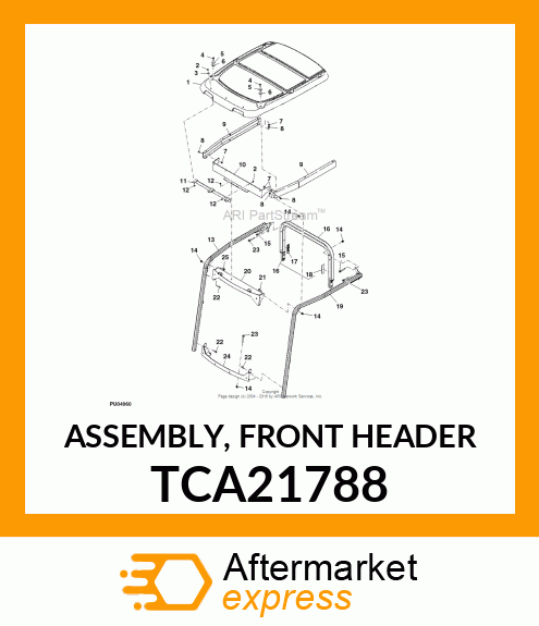 ASSEMBLY, FRONT HEADER TCA21788