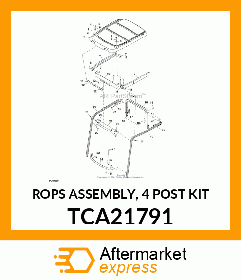 ROPS ASSEMBLY, 4 POST KIT TCA21791