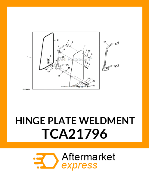 HINGE PLATE WELDMENT TCA21796