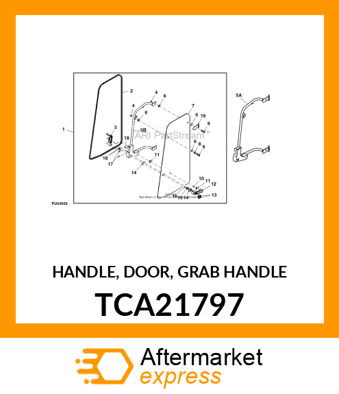 HANDLE, DOOR, GRAB HANDLE TCA21797
