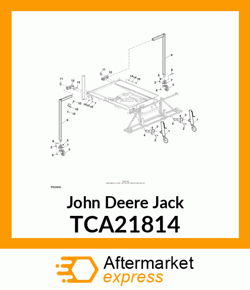 JACK, W/CASTER TCA21814