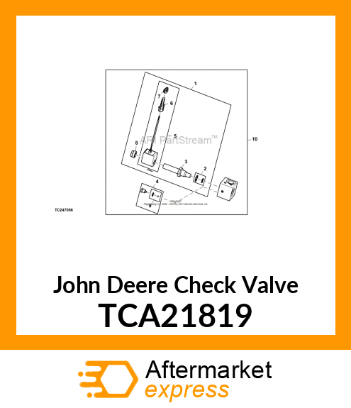 VALVE, CHECK (SERVICE ONLY) TCA21819