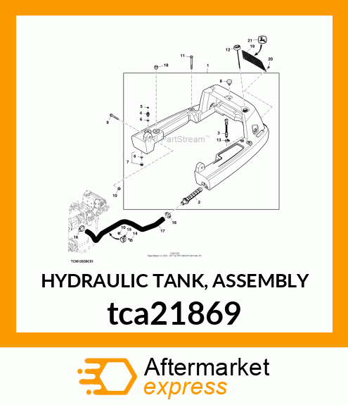 HYDRAULIC TANK, ASSEMBLY tca21869
