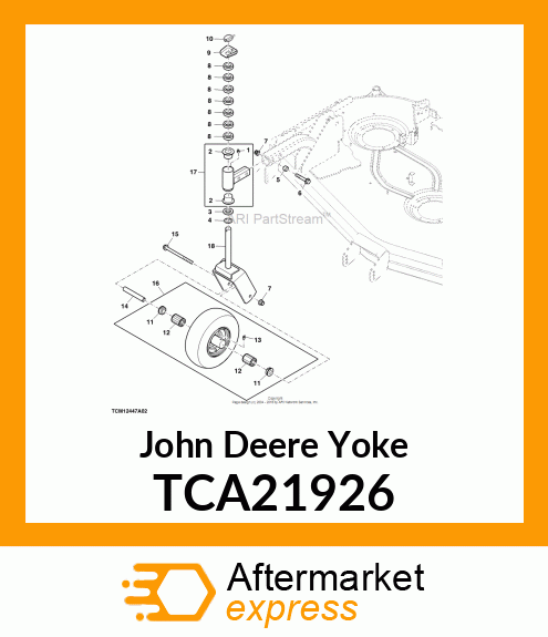 YOKE, CASTER TCA21926