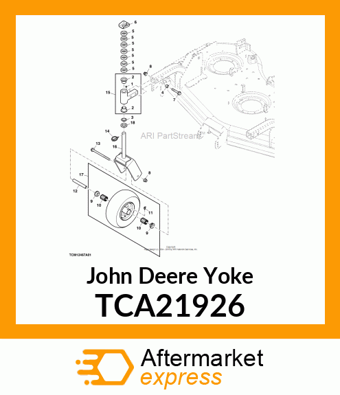 YOKE, CASTER TCA21926