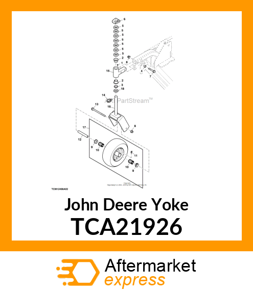 YOKE, CASTER TCA21926