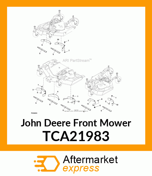 DEFLECTOR, WLDED, LEFT DECK RIGHT TCA21983