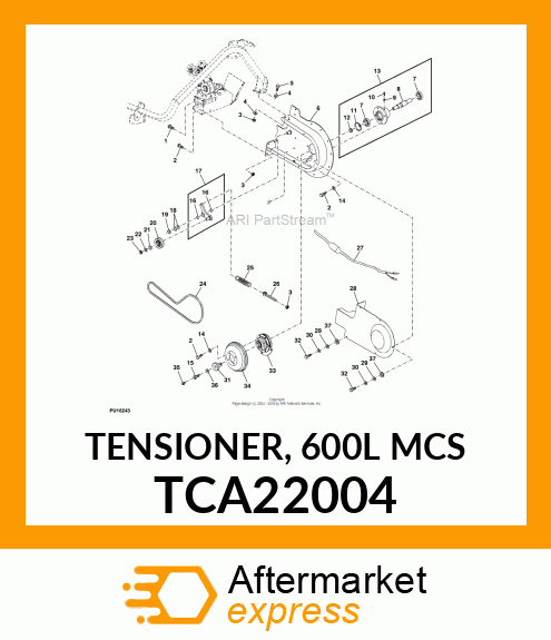 TENSIONER, 600L MCS TCA22004