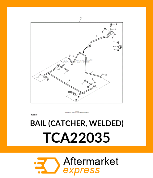 BAIL (CATCHER, WELDED) TCA22035