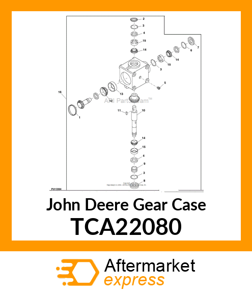 GEARBOX, MOWER DECK TCA22080