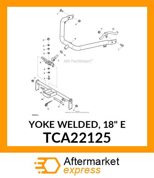 YOKE WELDED, 18" E TCA22125