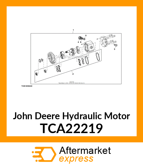 MOTOR, HYDRAULIC GEAR 19 CC SPLINED TCA22219