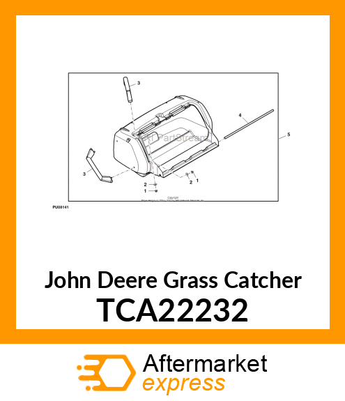 GRASS CATCHER (18" CENTER, ASSM) TCA22232