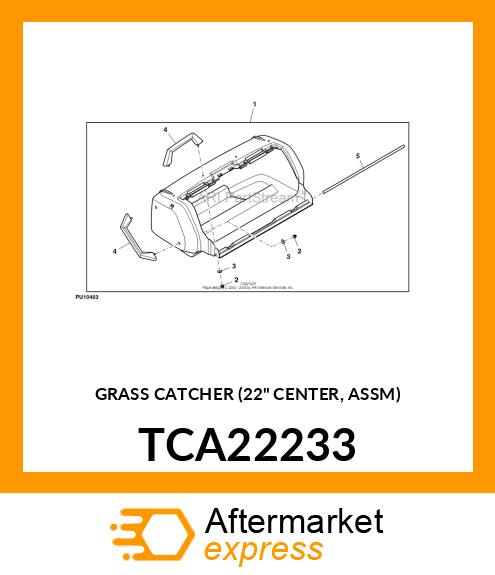 GRASS CATCHER (22" CENTER, ASSM) TCA22233