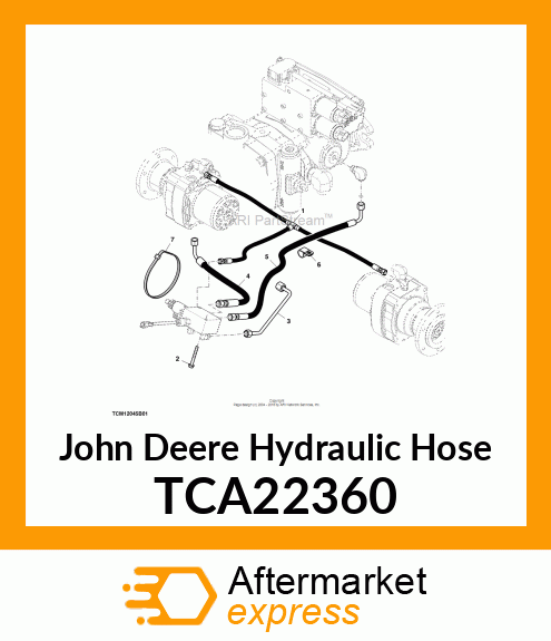 HOSE HYDRAULIC TCA22360