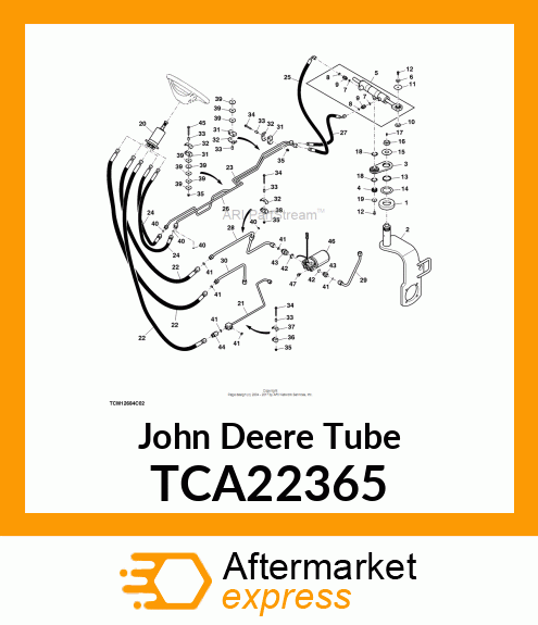 TUBE, STEERING E PRESSURE, 8000 TCA22365