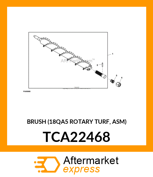 BRUSH (18QA5 ROTARY TURF, ASM) TCA22468
