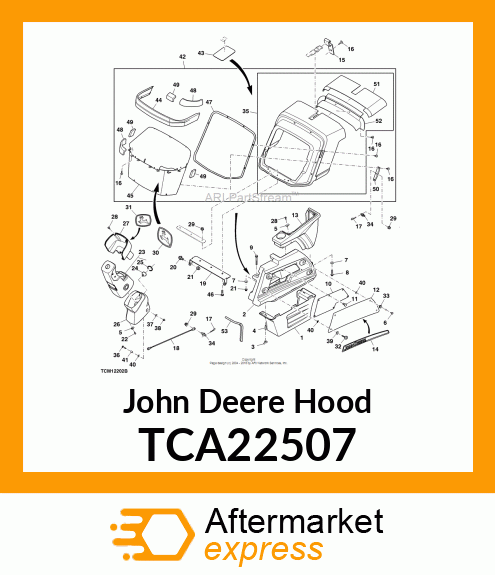 HOOD, HOOD ASSEMBLY TCA22507