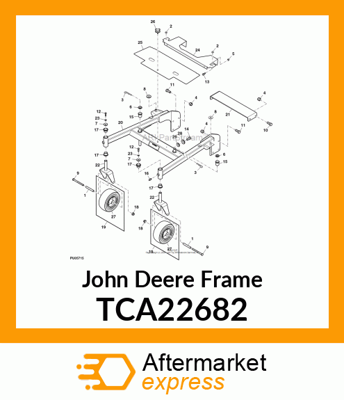 ASSM, 48" CARRIER FRAME W/DECAL TCA22682