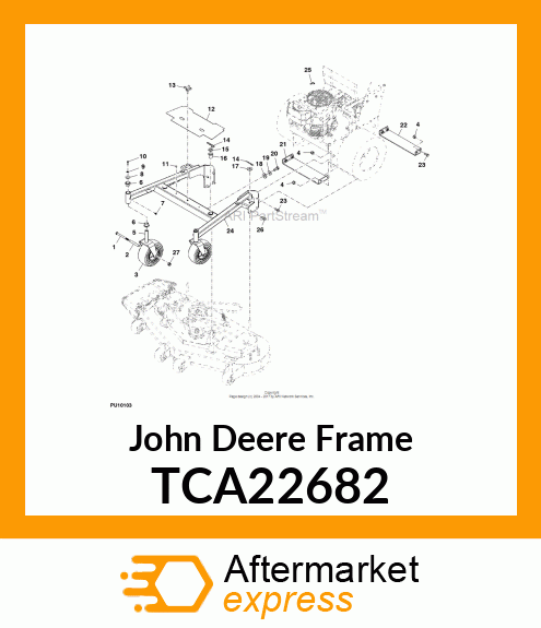 ASSM, 48" CARRIER FRAME W/DECAL TCA22682