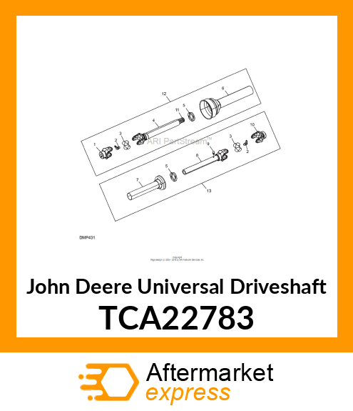 UNIVERSAL DRIVESHAFT, FM 1500 EXPOR TCA22783