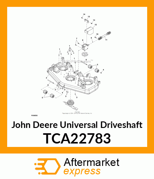 UNIVERSAL DRIVESHAFT, FM 1500 EXPOR TCA22783