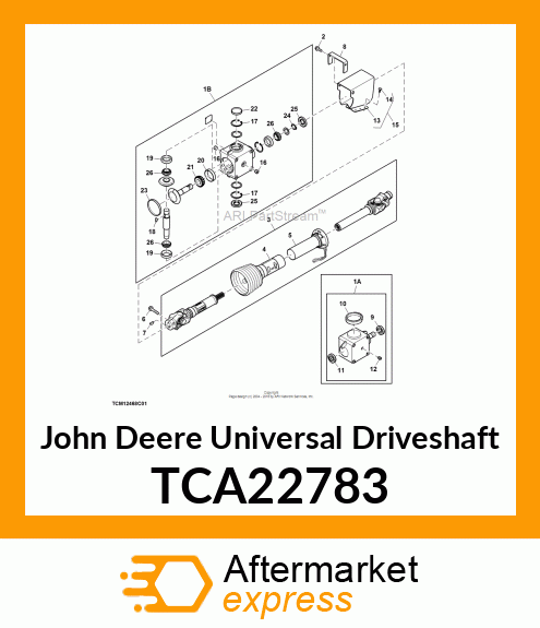 UNIVERSAL DRIVESHAFT, FM 1500 EXPOR TCA22783