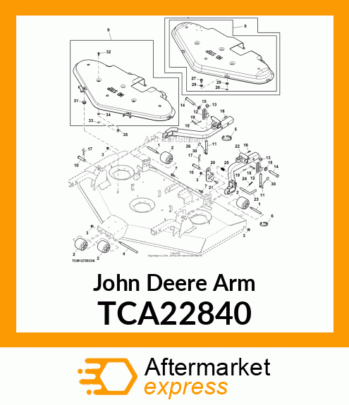 LIFT ARM, DECK LIFT ARM, ASSEMBLY 1 TCA22840