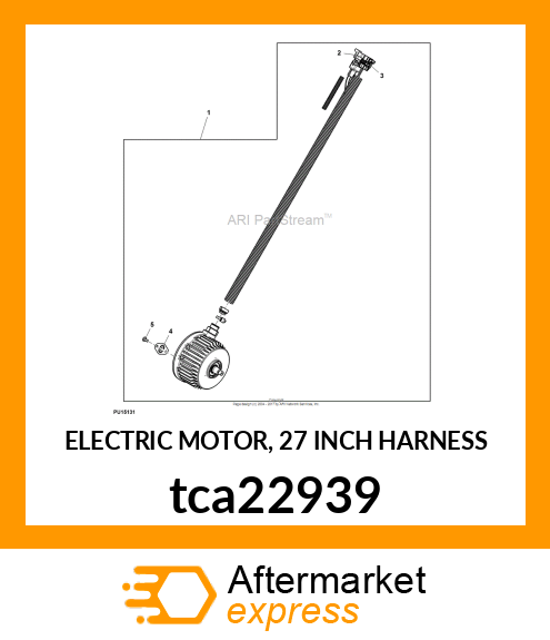 ELECTRIC MOTOR, 27 INCH HARNESS tca22939