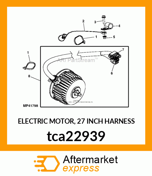 ELECTRIC MOTOR, 27 INCH HARNESS tca22939