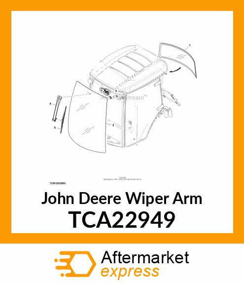 WIPER ARM ASSEMBLY TCA22949