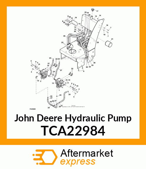 PUMP, HYD LH PE (10CC) TCA22984