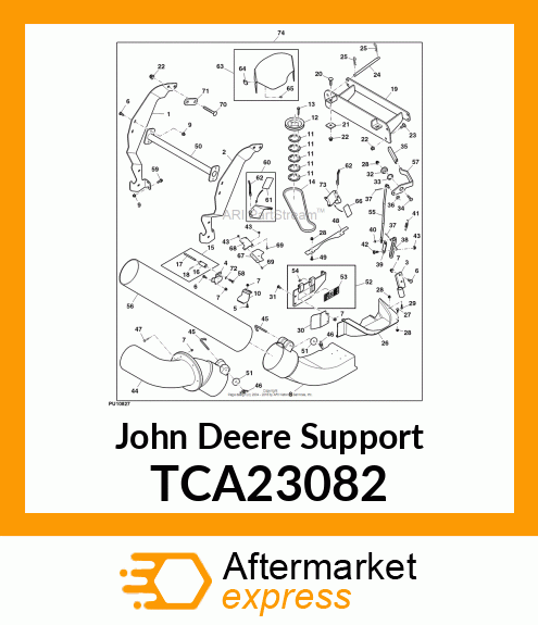 ASSEMBLY, COVER SUPPORT TCA23082