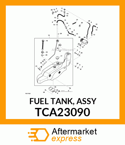 FUEL TANK, ASSY TCA23090