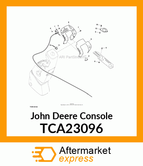 WELDED CONSOLE,STEERING COLUMN TCA23096