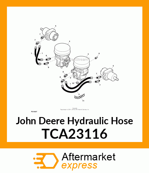 HOSE,HYDRAULIC HIGH PRESSURE SHORT TCA23116