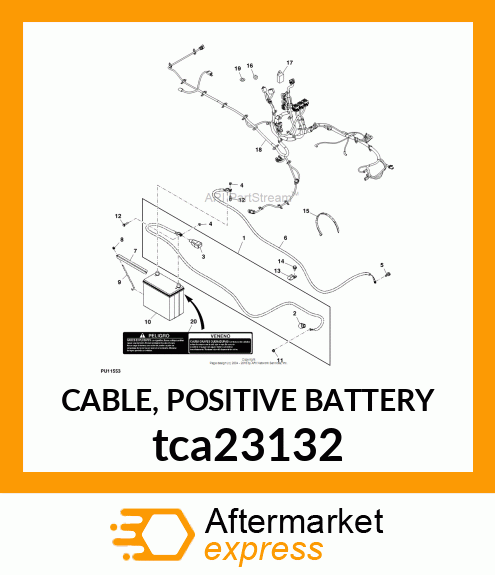 CABLE, POSITIVE BATTERY tca23132