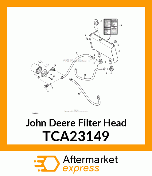 ASSEMBLY, HYDRAULIC OIL FILTER TCA23149