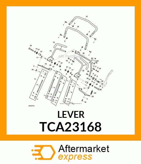 CONTROL LEVER, ASSEMBLY TCA23168